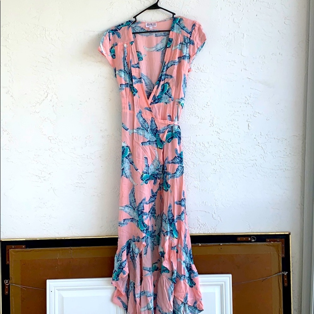 EUC XIX PALMS of Honolulu resort wear wrap dress